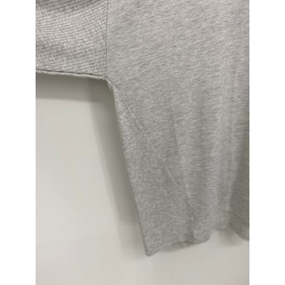 Terra & Sky Womens Gray Vneck Thermal Rib Shirt Top Sweater NEW 4X - Picture 9 of 11